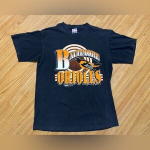 Vintage 1993 MLB Baltimore Orioles Black T-Shirt XL
